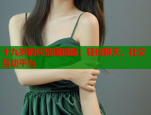 十九岁的纯情国语版：轻松聊天、社交互动平台  第1张